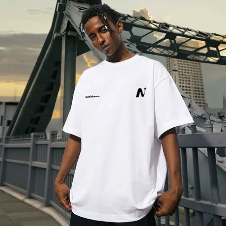 Nuthink美式简约t恤男潮美潮潮流情侣短袖宽松大码半袖上衣夏季商品大图