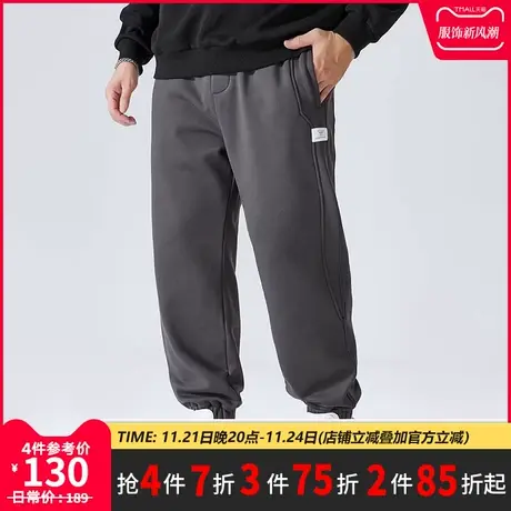 GxxH大码男装2023冬季加绒加厚保暖裤子男士户外休闲运动长裤商品大图