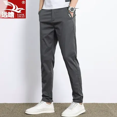 夏天冰丝男士休闲裤2023夏季薄款潮牌直筒修身长裤新款九分裤男款商品大图