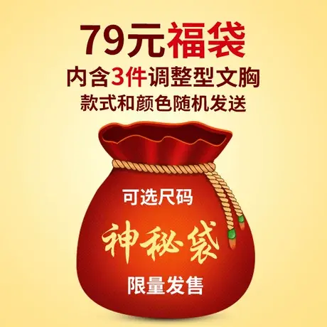 雪妮芳女士文胸福袋包聚拢调整型内衣限量随机发售【3件79元】商品大图