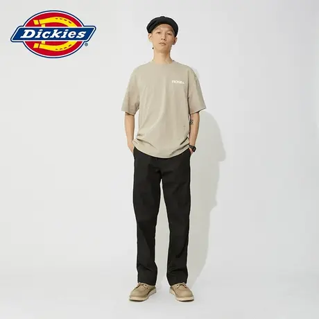 Dickies24春夏新款男女情侣同款背后印花宽松圆领短袖T恤内搭图片