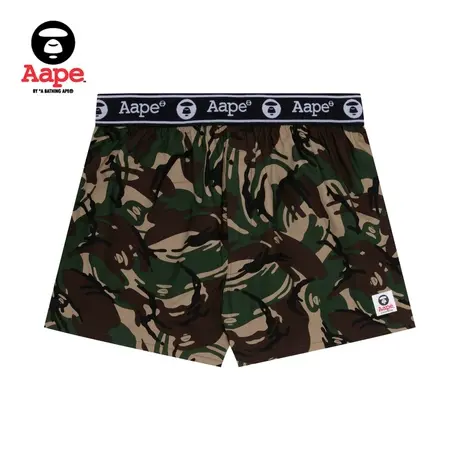 Aape旗舰店配饰猿颜迷彩拼接多色印花四角平脚内裤短裤4072XXI商品大图