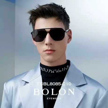 BOLON暴龙近视墨镜带度数金属飞行员偏光防晒驾驶太阳镜TCBL8085图片