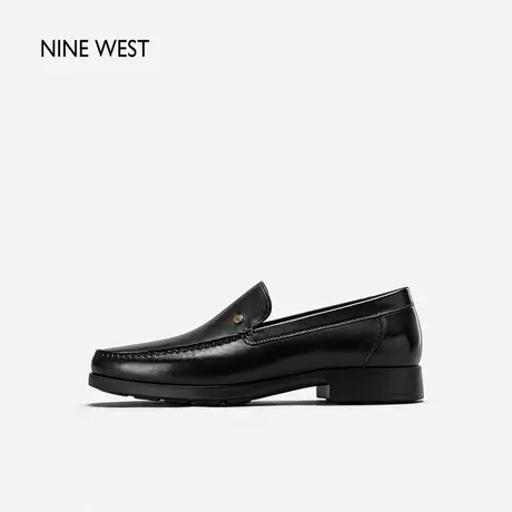 Nine West/玖熙牛皮百搭男鞋英伦风商务经典男士皮鞋商品大图
