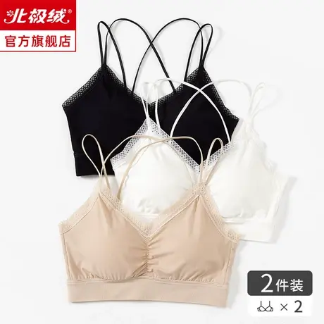 内衣女美背交叉吊带防走光运动背心裹胸抹胸小胸少女文胸夏季薄款商品大图