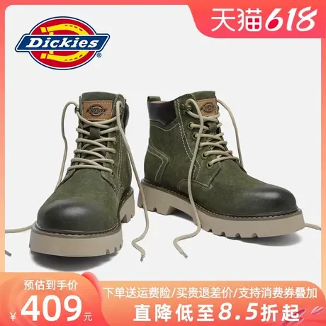 Dickies马丁靴男2025新款男鞋夏季英伦男靴工装靴男士靴子高帮靴商品大图
