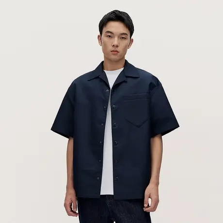 TRENDIANO挺括短袖衬衫型外套男士开衫上衣1SM1091430商品大图