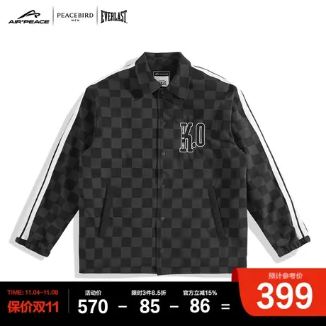 【AIRxPEACE】太平鸟男装 EVERLAST联名棋盘格夹克男潮图片