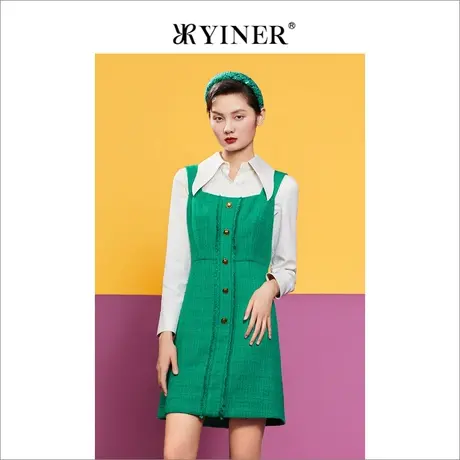 YINER音儿专柜女装2022秋季新款连衣裙8232305220图片