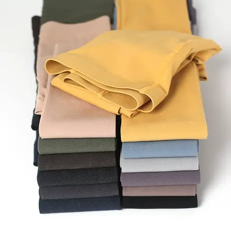 无痕竖条彩色打底裤秋季女外穿春秋薄款九分裤连袜连脚日系连裤袜商品大图