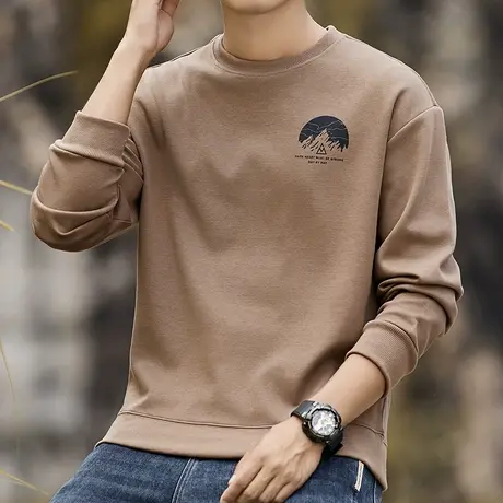 潮牌秋季男装卫衣宽松舒适春秋款男士休闲卫衣百搭潮流男士卫衣商品大图