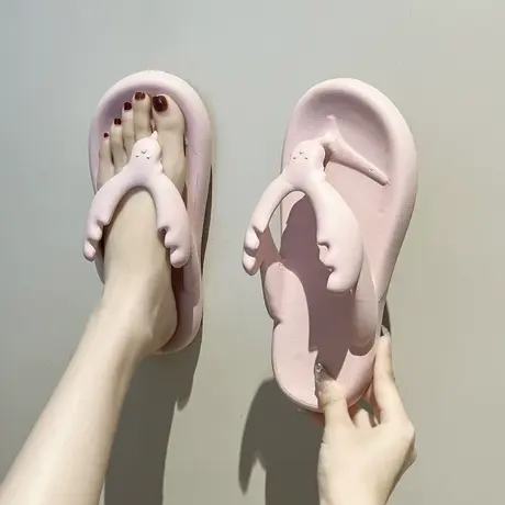 人字拖女夏季时尚外穿2024新款凉拖鞋室内家居防滑耐磨网红沙滩鞋商品大图