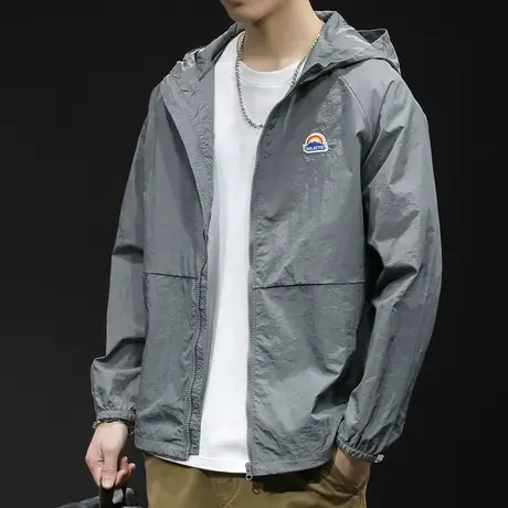 夏季薄款速干冰丝防晒衣男士户外防晒服新款钓鱼外套宽松防紫外线图片