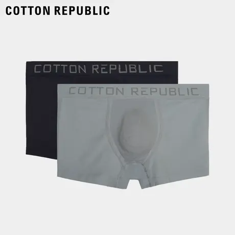 Cotton Republic/棉花共和国男士内裤石墨烯抗菌无缝平角内裤图片