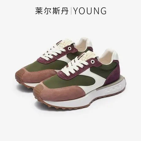 莱尔斯丹2023秋季新款Y系列时尚拼色低帮舒适运动休闲女鞋4T36001商品大图