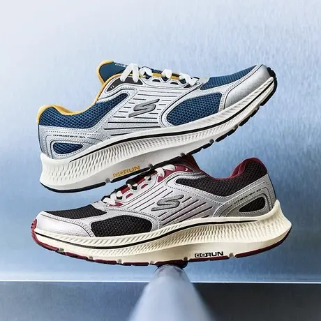 Skechers斯凯奇2025夏季新款男厚底回弹耐磨休闲运动鞋缓震跑步鞋商品大图