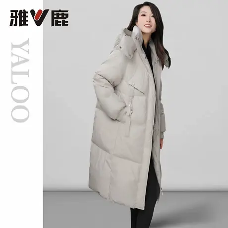 雅鹿官方新款2025女士羽绒服冬季加厚中长防寒保暖户外休闲羽绒服图片