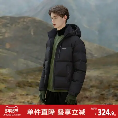 唐狮2026冬季新款男士羽绒服加厚保暖休闲面包服韩系穿搭羽绒外套商品大图
