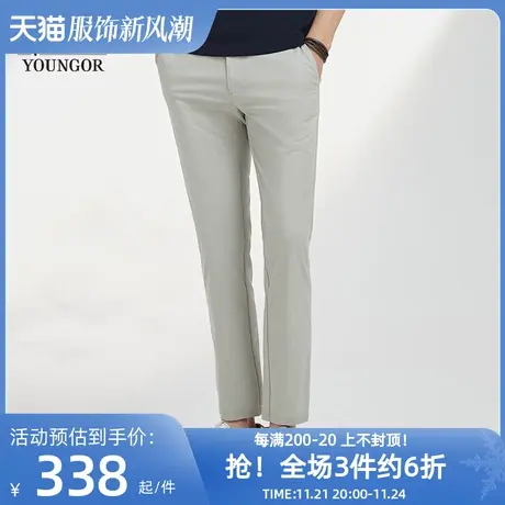 雅戈尔奥莱 男装秋装新品商休闲裤秋季新款商务户外修身长裤商品大图