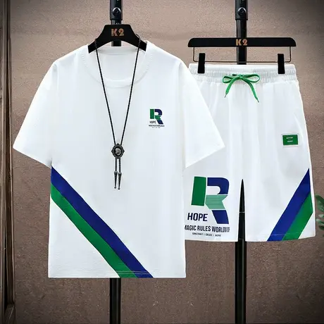 13青少年冰丝短袖t恤12-15岁男孩初高中学生14大童半袖运动套装16商品大图