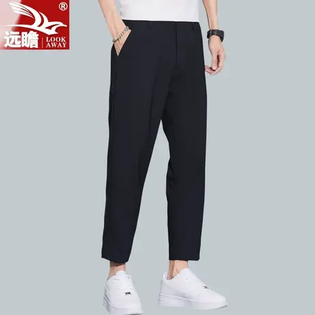 夏天九分裤男夏季薄款休闲裤男宽松直筒男士2022新款9分裤子男款商品大图