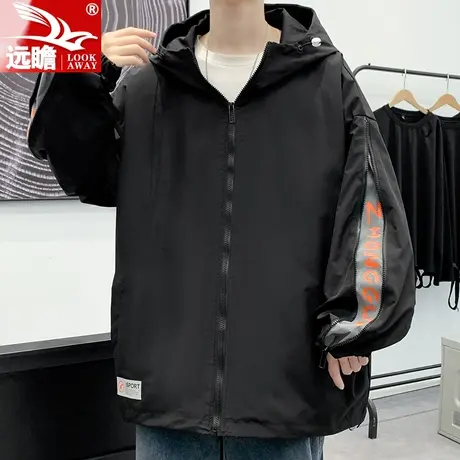 外套男春秋季休闲潮牌时尚2023新款潮牌百搭夹克宽松休闲上衣服男商品大图