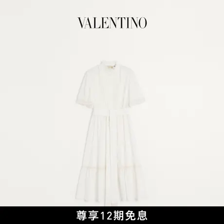 [早秋新品]华伦天奴VALENTINO女士棉质平纹细布迷笛连衣裙图片