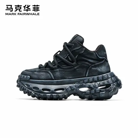 马克华菲高帮男鞋2025新款夏季透气男士运动休闲爆款增高老爹潮鞋商品大图