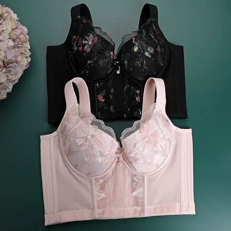 调整型内衣女七排扣身材管理器胸罩聚拢收胃防下垂高侧比薄款文胸商品大图