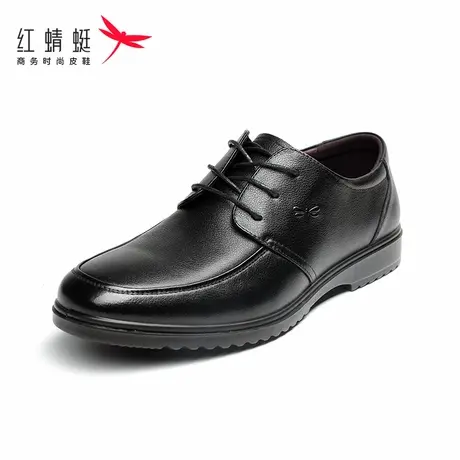 红蜻蜓男鞋2025秋季新款真皮英伦风正装男鞋系带商务德比低帮皮鞋商品大图