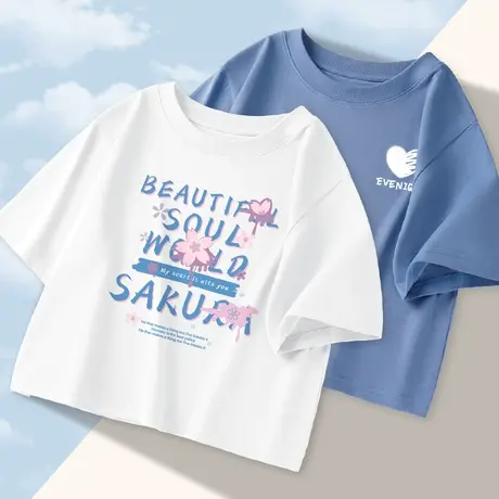 小众独特短款上衣女纯棉夏季高腰百搭体恤小众设计感短袖t恤女夏图片