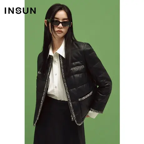 COVER冬季白鸭绒柔软细腻绵羊皮皮羽绒商品大图