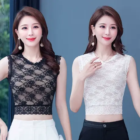 蕾丝打底衫女内搭早秋2022新款时尚洋气小衫妈妈显瘦女装内搭上衣图片
