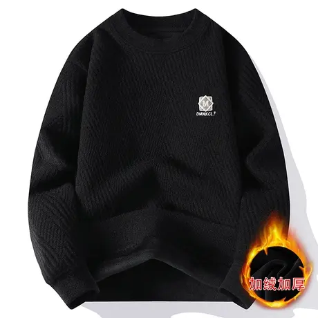 冬季保暖内衣男士加绒加厚卫衣秋冬款上衣服一体绒打底衫长袖内搭图片