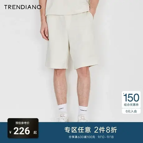 TRENDIANO休闲短裤2023年夏季新款宽松五分裤运动时尚男士裤子潮商品大图