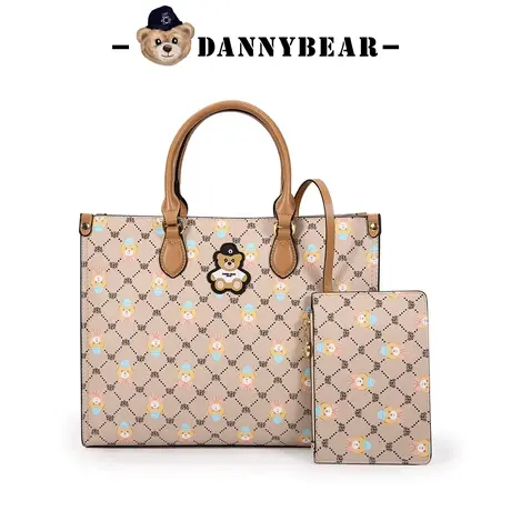 丹尼熊单肩托特包大容量女士通勤时尚格子电脑包子母包DKB1826033商品大图