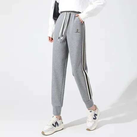 时尚气质休闲裤2023年秋季新款女士简约宽松高腰显瘦通勤束脚长裤商品大图