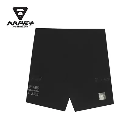 AAPE+运动男装春夏图案字母印花简约纯色口袋休闲短裤6880XXI商品大图