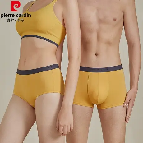 皮尔卡丹情侣内裤平角裤四角裤男三角裤女抗菌裆中腰性感弹力夏薄商品大图