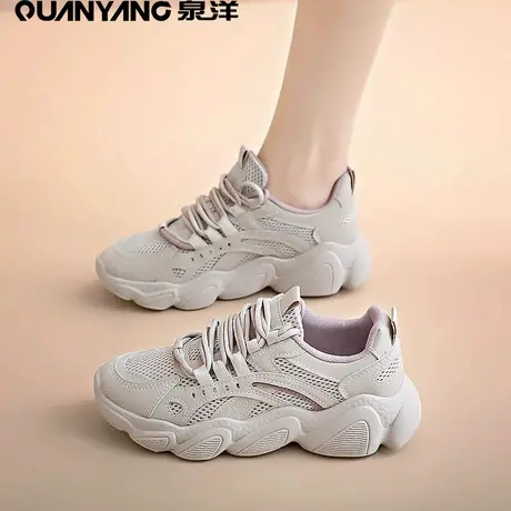 女鞋2024新款春季轻便休闲运动鞋女减震跑步鞋子女软底老爹鞋爆款商品大图