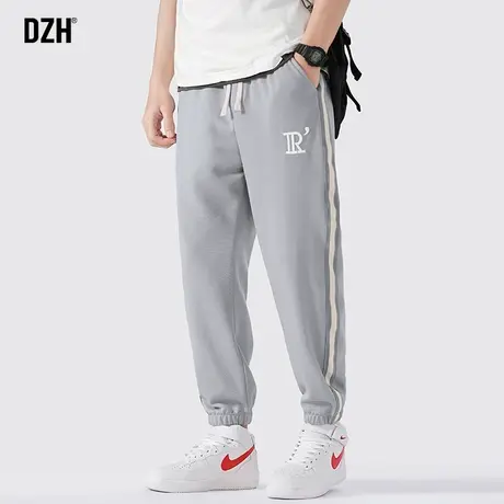 男士灰色运动裤男秋季美式休闲裤子宽松束脚卫裤潮牌篮球裤九分裤商品大图
