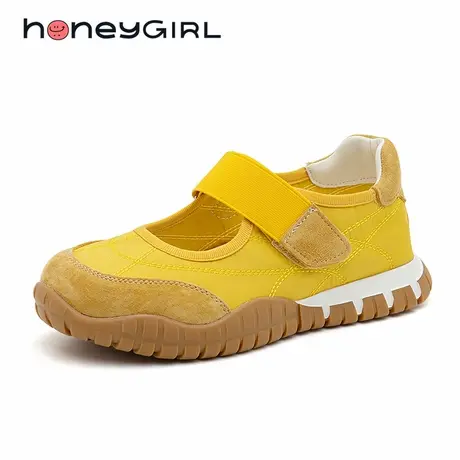 honeyGIRL魔术贴玛丽珍鞋女2025春季新款百搭舒适轻便防滑休闲鞋商品大图