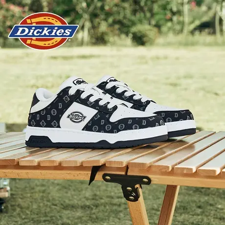 Dickies男鞋2025夏季新款低帮休闲板鞋厚底潮牌面包鞋腰果花鞋子商品大图