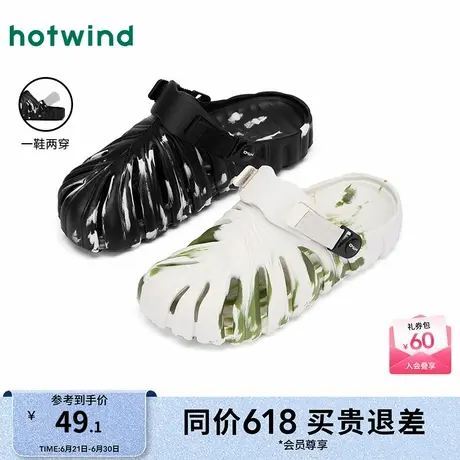 热风2025年夏季新款男士时尚拖鞋商品大图
