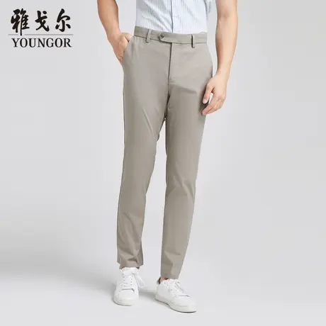 雅戈尔 商场同款男浅咖休闲系列休闲裤YCDP330454XWAS商品大图
