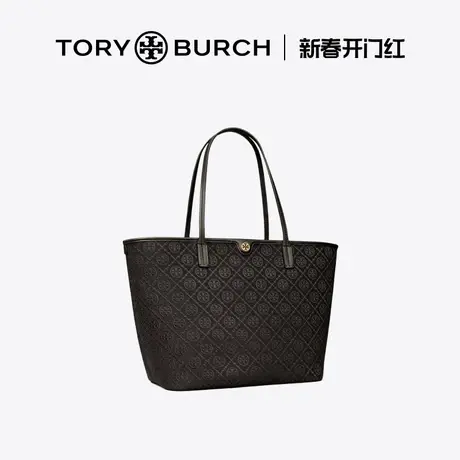 【12期免息】TORY BURCH汤丽柏琦 黑金系列 中号托特包152302商品大图