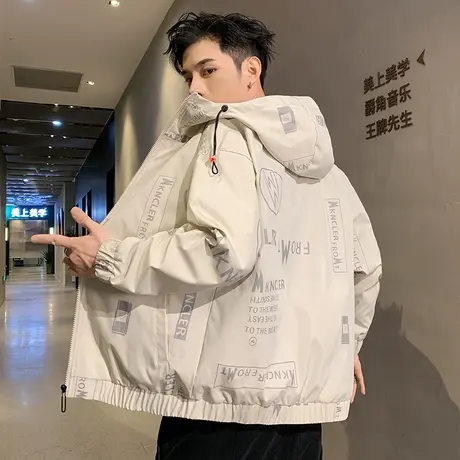 工装夹克男士外套春秋季2024新款宽松百搭上衣服潮牌休闲痞帅男装商品大图