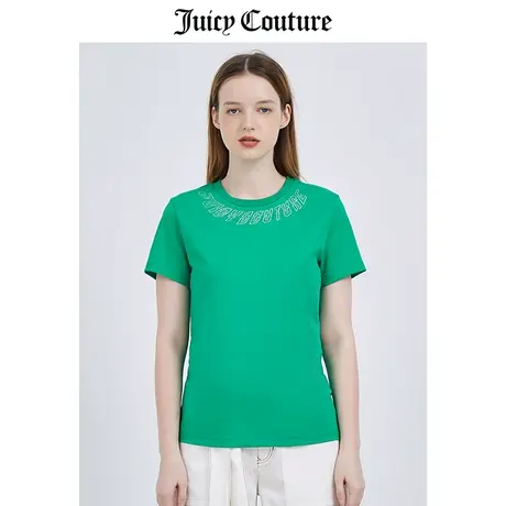 Juicy couture橘滋短袖T恤女夏季新款时尚半袖上衣薄款宽松夏装甜商品大图