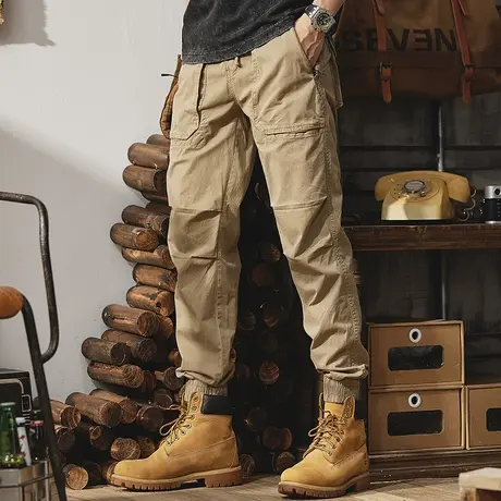 Modi Nick/摩帝尼克复古潮流工装裤宽松纯棉户外多口袋男款裤子商品大图