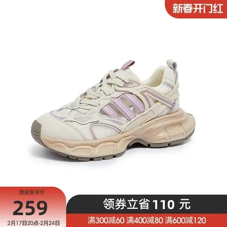 骆驼女鞋夏秋季新款透气百搭厚底老爹鞋轻便柔软时尚休闲鞋女商品大图